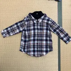 チェック 長袖カットソー