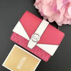 【新品】MICHAEL KORS 三つ折り財布 ピンクのサムネイル