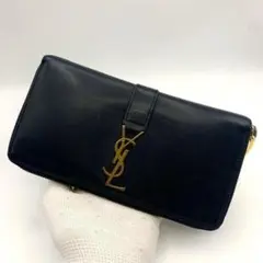 サンローラン 長財布 ラウンドファスナー カサンドラ YSL 金具 レザーのサムネイル
