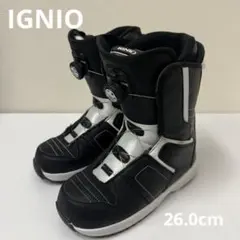 IGNIO BOA スノーボードブーツ ブラック/ホワイト 26.0cm