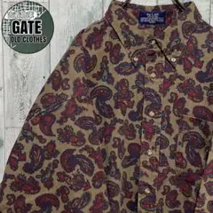 スタンリーブラッカー　ペイズリー 厚手長袖シャツ LARGE マルチカラーのサムネイル
