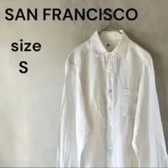 SAN FRANCISCO サンフランシスコ 長袖 リネンシャツ メンズ Sのサムネイル