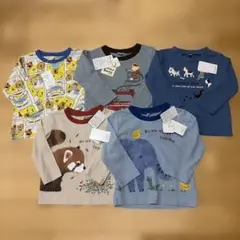 男の子 長袖カットソー 5枚セット 80cm