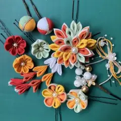 つまみ細工髪飾り　七五三　卒業式