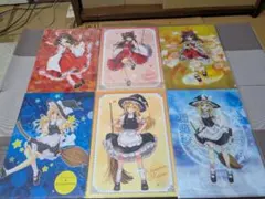 東方project　霊夢＆魔理沙　A4クリアファイル 6枚セットのサムネイル