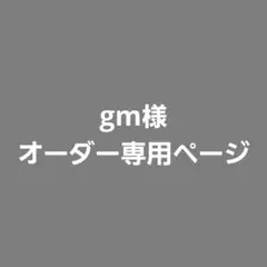gm様 オーダー専用ページ
