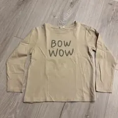 devirock 長袖カットソー 130cm ベージュ　プリント長袖Tシャツ