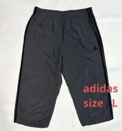 adidas climalite 7分丈クロップドパンツ グレー /ブラック Lのサムネイル
