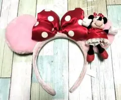 ▲ディズニーリゾート ミニー マスコット付き カチューシャ 平成レトロ