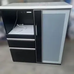 ニトリ　キッチンボード　食器棚　レンジ台　Ｎポスティア 90BK ニトリ Nポスティア 90BK キッチンボード レンジ台 調理台 食器棚