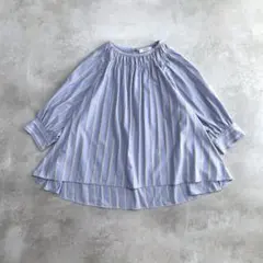 美品 マカフィー 25SS コットンブロード ボリュームスリーブブラウス