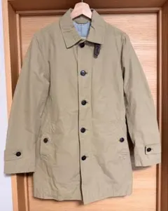 GU ステンカラーコート ベージュ サイズS 美品 ストライプ