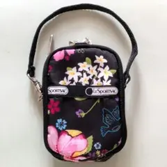 ハワイ限定LESPORTSAC トロピカルフローラル 小物ケース デジカメケースのサムネイル