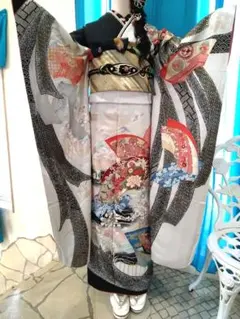 振袖フルセット、正絹振袖、半襟重衿、帯揚帯締め、帯襦袢、ガード加工落款≦