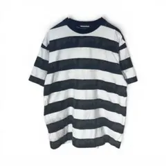ゴットセレクション　フラグメント　Tシャツ　ボーダー　総柄　白　黒　Mのサムネイル