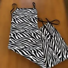 ZARA ゼブラ柄　マキシ丈ワンピ