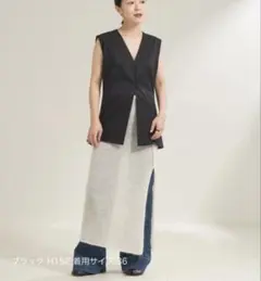 Plage／SOFT WOOL ベスト ブラック 38のサムネイル