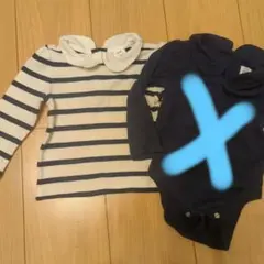 【極美品】baby GAP 襟付き長袖トップス2点セット 18-24ヶ月
