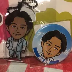 澤本夏輝 缶バッジ クリアチャーム セット(Flying Fish)