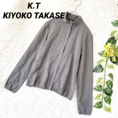 K.T キヨコタカセ◆ウール100％ スタンドカラー フルジップジャケット M
