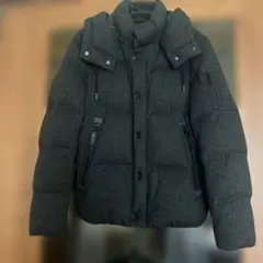 ナノユニバース　西川ダウン　ダウンジャケット　ウールS ダークグレー　アウター