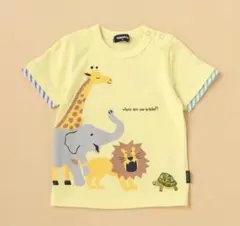 クレードスコープ　動物イラスト Tシャツ 白 110cm