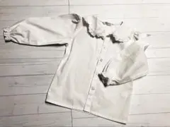 ホワイトレース襟　ブラウス100cm