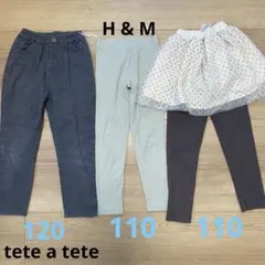 ボトムス　女の子　110 スカッツ レギンス