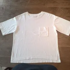 無印良品 太番手　クルーネック Tシャツ　XS-S　白　半袖