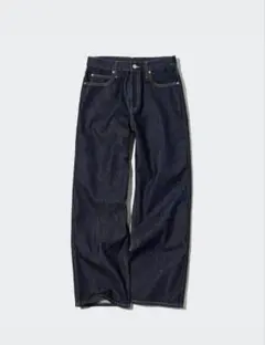 【美品】【人気】　UNIQLO　バギージーンズ　丈標準　27　2023春モデル