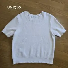 お値下げ　UNIQLO 半袖ニット Lサイズ