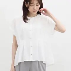 ウエストタックブラウス LL 新品 GLACIER