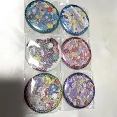 サンリオキャラクターズ キラキラBIG缶バッチ 6点セット
