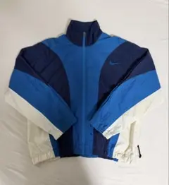 白タグ 90’s NIKE ナイキ ナイロンジャケット マルチカラー 刺繍ロゴ