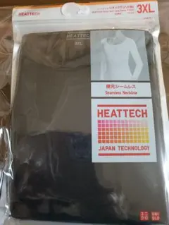 ユニクロ ヒートテック　UネックT（八分袖）襟元シームレス