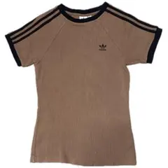 adidas SPINS 半袖Tシャツ ブラウン ピンク S - メルカリ