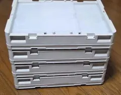 ・無印良品 折りたたみコンテナ 20L ホワイトグレー／半透明のサムネイル