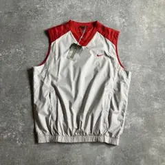 【NIKE GOLF】00s Y2K ナイロンベスト 刺繍ロゴ L プルオーバー
