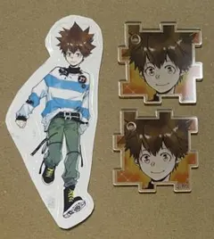 沢田綱吉　アクリルパズルコレクション　クリアステッカー　天野明展