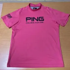 PING ピンク 半袖シャツメンズＬＬ
