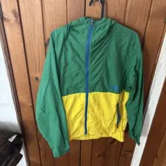 ナイロンジャケット 緑と黄色