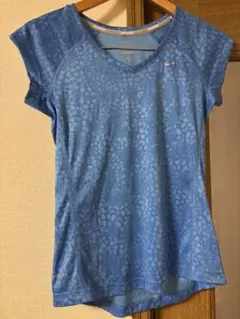 Nike Dri-FIT 青 Vネック Tシャツ S