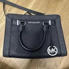 MICHAEL KORS スタッズ付きブラックハンドバッグ　ショルダーバッグ