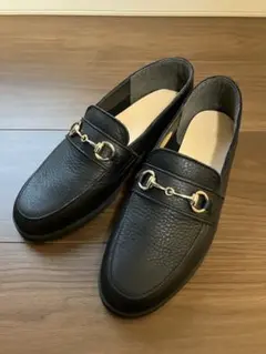 ［室内試着のみ］ENあしながおじさん 防水ビットローファー 黒 22.5cm