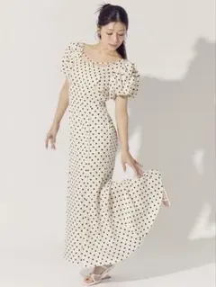 RESEXXYバブルスリーブマーメイドワンピース