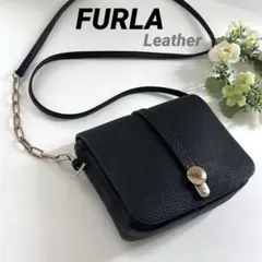 【美品】FURLA 本革 クロスボディバッグ ショルダーBAG 上品 オシャレ