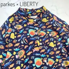 極美品　LIBERTY parkes パークス　タナローン　ブラウス 魚　海
