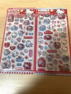 海外正規品サンリオ　ハローキティ　ボンボン3Dシール2枚セット