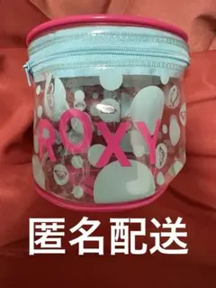 ROXY クリア ポーチ ピンク 水色 ドット柄 ロキシーのサムネイル