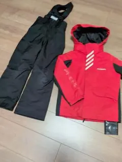 PHENIX 子供用スキーウェア 赤黒